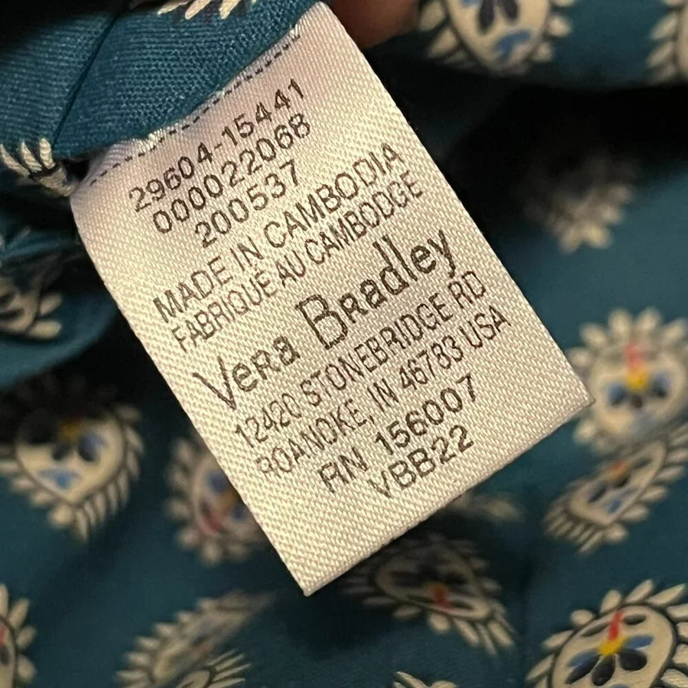 Vera Bradley Tartan Plaid Bucket Crossbody / Shoulder Bag - Picture 10 of 15